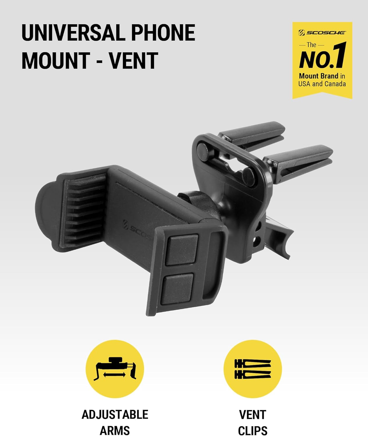 HVM2-1 Ventmount Universal Vent Smartphone Mount for the Car | Cellphone Holder | Hands-Free