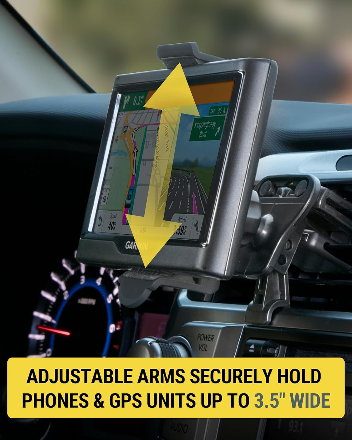 HVM2-1 Ventmount Universal Vent Smartphone Mount for the Car | Cellphone Holder | Hands-Free