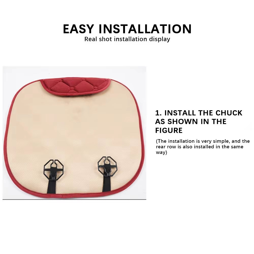 Car Seat Cushion Cover Winter Warm Anti-Slip Front Seat Cushion Comfortable Universal Car Protector Mat Auto Accessories