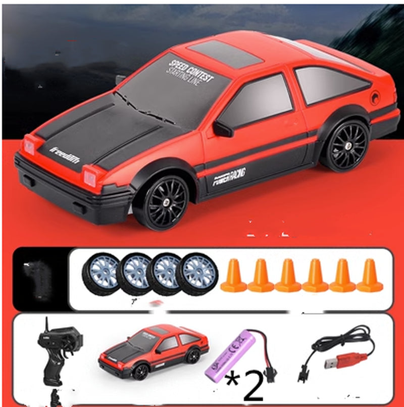 2.4G Drift Rc Car 4WD RC Drift Car Toy Remote Control GTR Model AE86 Vehicle Car RC Racing Car Toy for Children Christmas Gifts