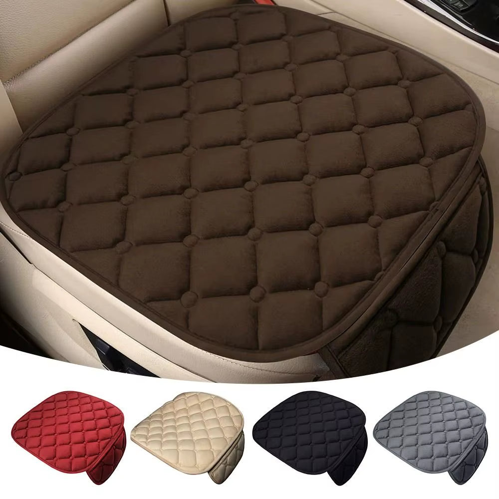 Car Seat Cushion Cover Winter Warm Anti-Slip Front Seat Cushion Comfortable Universal Car Protector Mat Auto Accessories