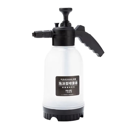 1Pc 2L Car Wash Watering Can Air Pressure Spray Can Hand Pressure Cleaner Car Cleaning Sprayer Manual Snow Cleaning Foam Nozzle