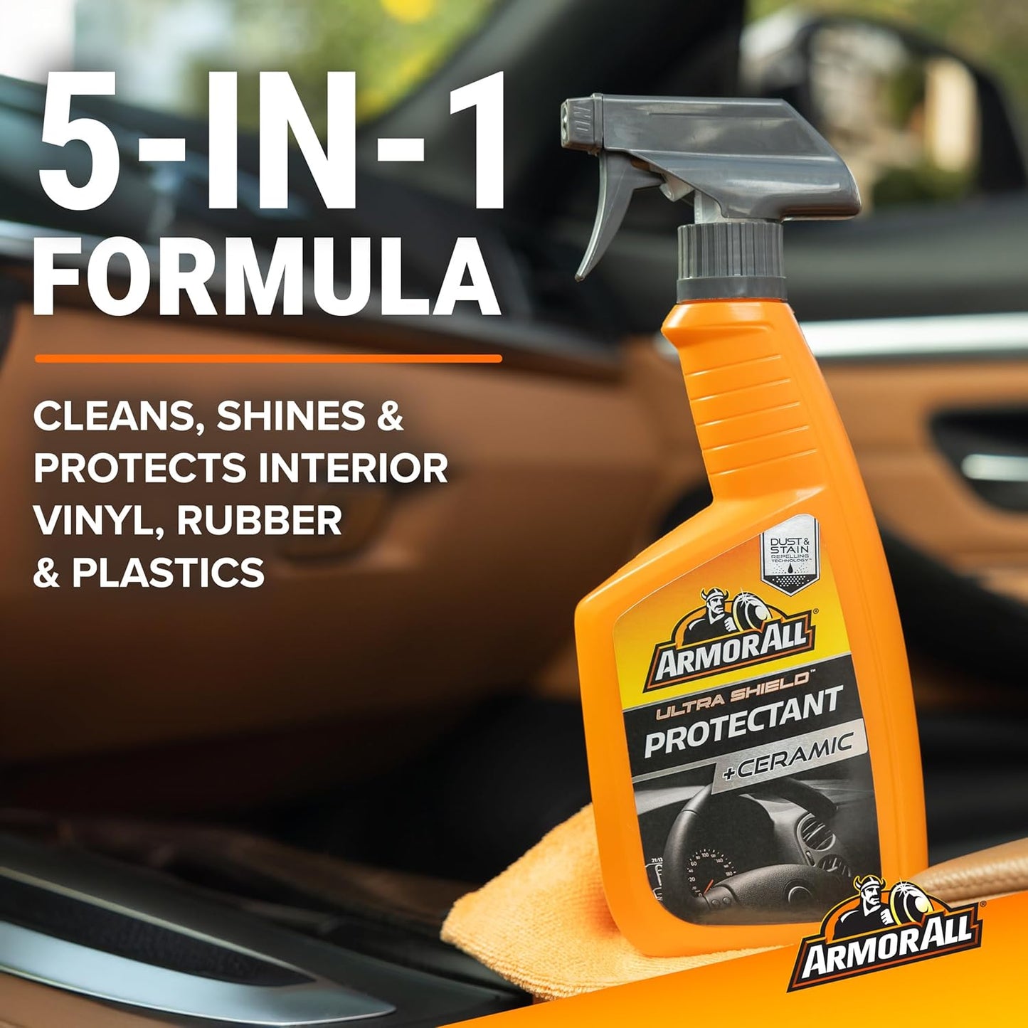 Extreme Shield Protectant Spray, Interior Car Cleaner with UV Protection against Cracking and Fading, 16 Fl Oz